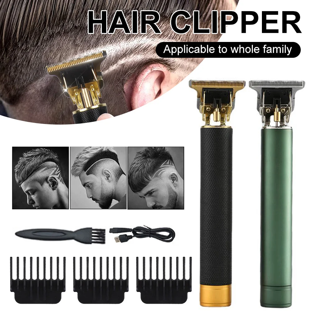 

Rechargeable Hair Clipper Electric Hair Trimmer with 3 Limit Combs Cordless Shaver Hair Cutting Tool Fast Charging
