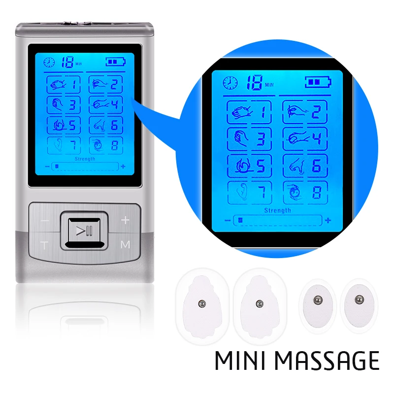 Мини цифровой электронный импульсный массаж для похудения расслабляющий мышцы