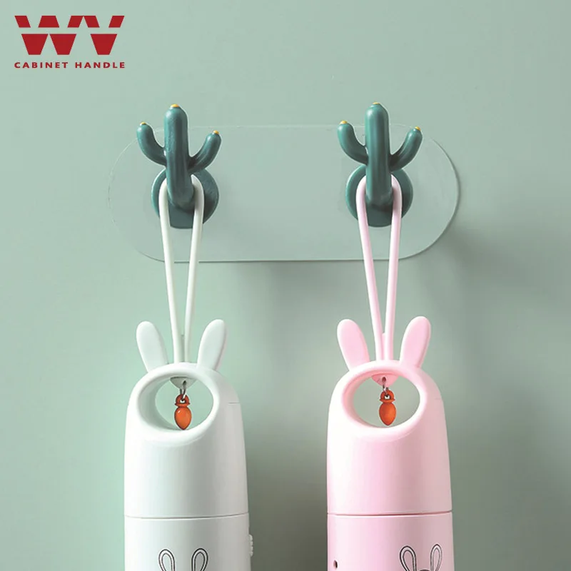 ABS кактус форменные крючки самоклеющиеся стеллажи для одежды держатель ключей