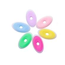 6pcs/Set Neutral Erasable Pen Special Rubber Color Oval Eraser for Erasable Gel Pen Correction Supplies School Office Stationery