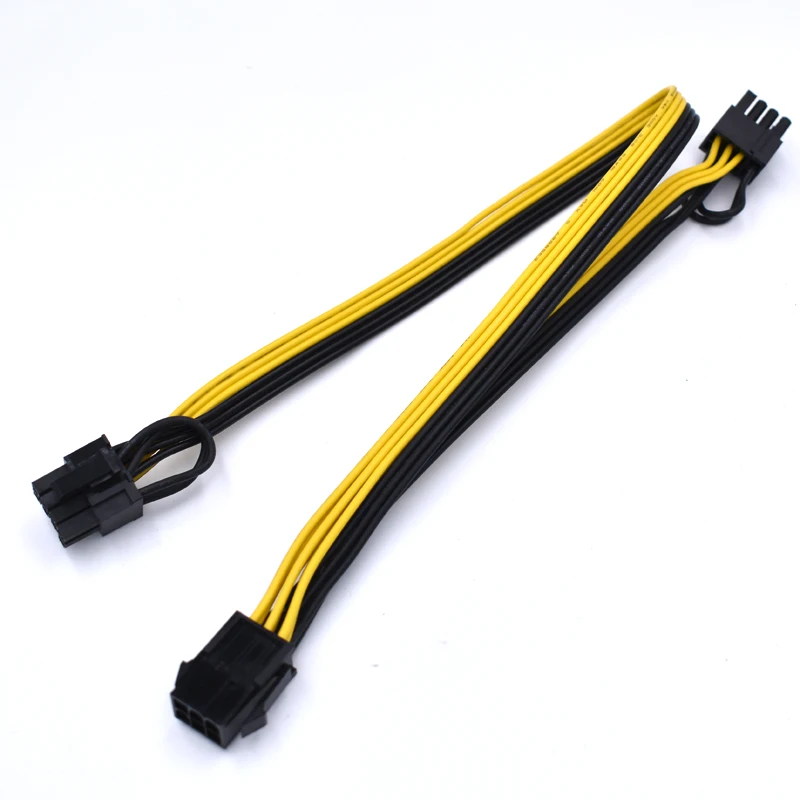 PCI Express 6pin до 2 X PCI-e 8 (6 + 2) pin Материнская плата изображения видеокарта GPU VGA Y-кабель