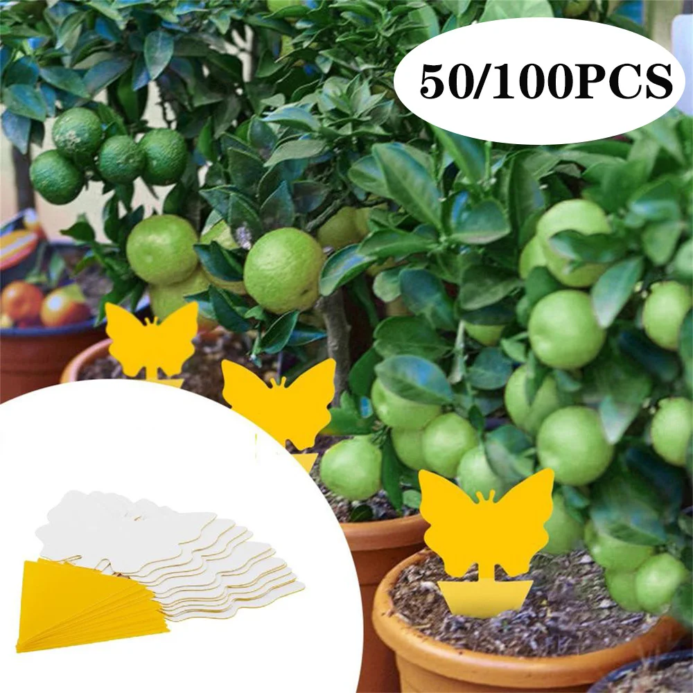 В переменного тока 50 100 шт. сильный летать ловушки насекомых липкая ловушка для