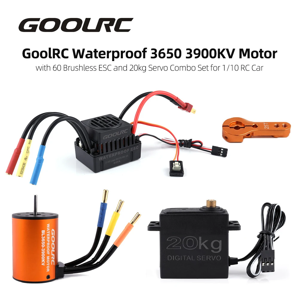 Комплект GoolRC Combo 3650 3900KV 4300KV мотор 60A бесщеточный ESC 20 кг 25 сервопривод с 25T