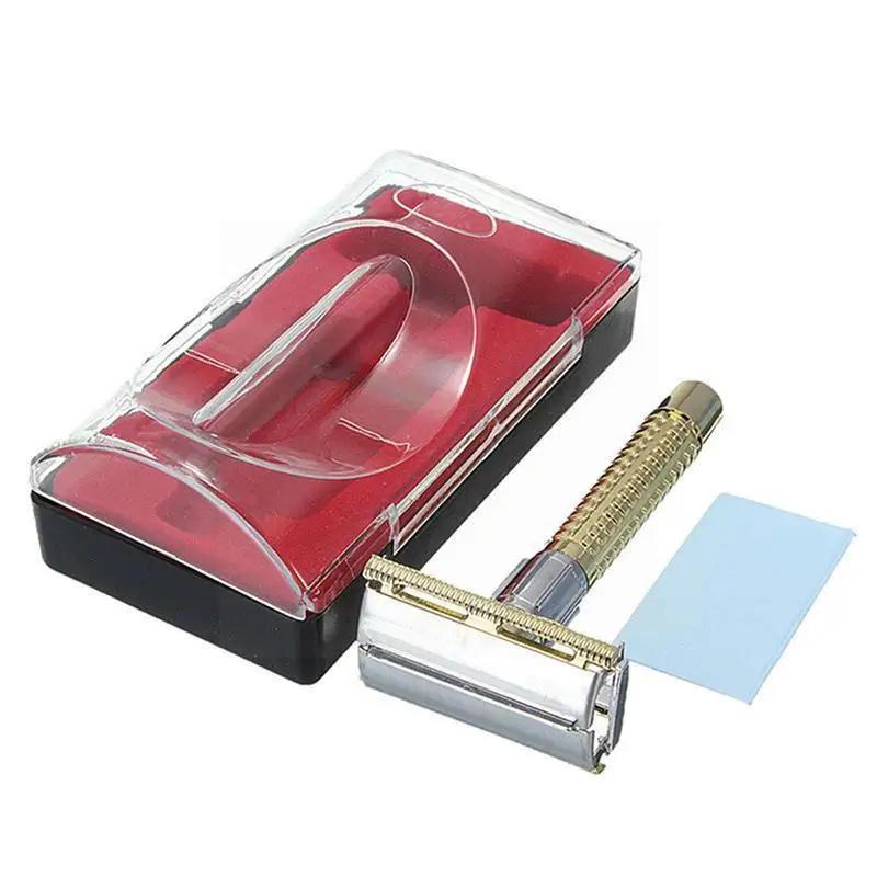 

Classic Manual Double Edge Steel Hair Blade Shaver Tool Men A Shaving Useful Removal With J0o7