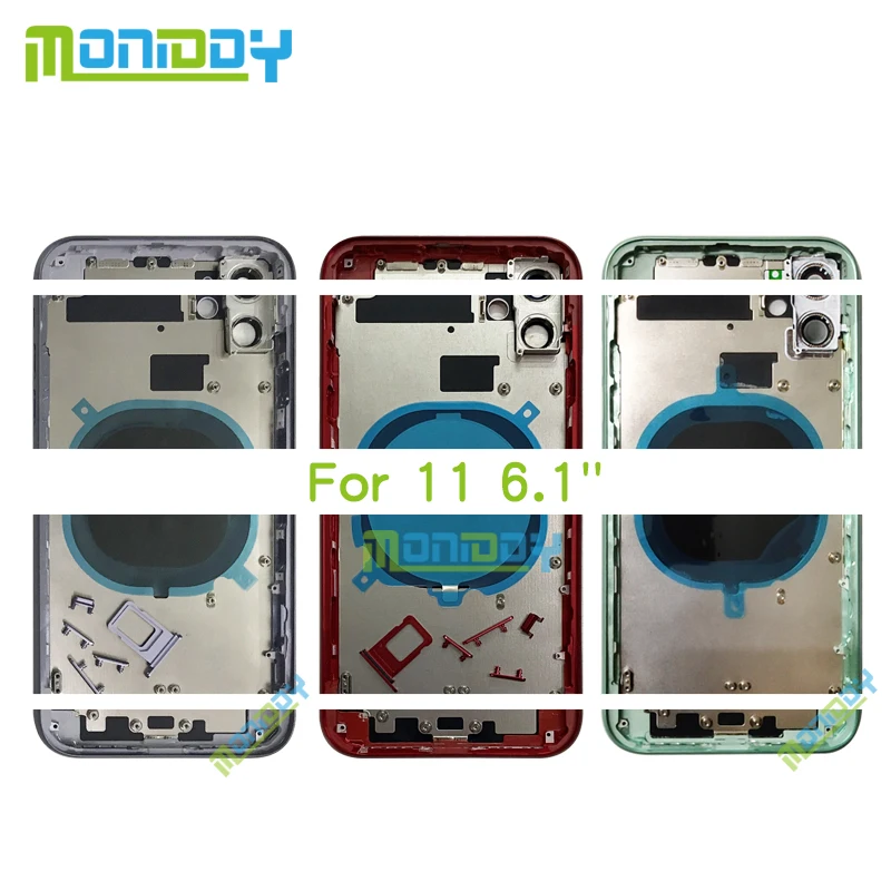 

3-10Pcs For iphone 8 8G / 8 Plus X XR XS / XS MAX Housing Cover Battery Door Rear Chassis Frame Back Cover Glass For 11 Pro Max