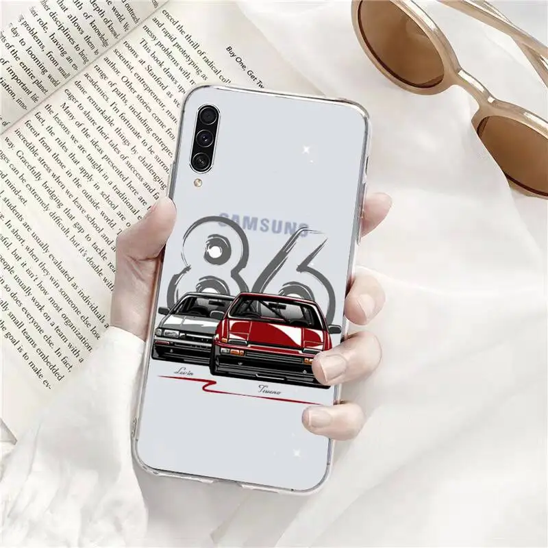 

Initial D car movie Phone Case Transparent for Samsung s9 s10 s20 Huawei honor P20 P30 P40 xiaomi note mi 8 9 pro lite plus
