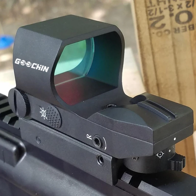 

GOOCHIN RS-30 Reflex Sight, Multiple Reticle System Red Dot Sight with Picatinny Rail Mount