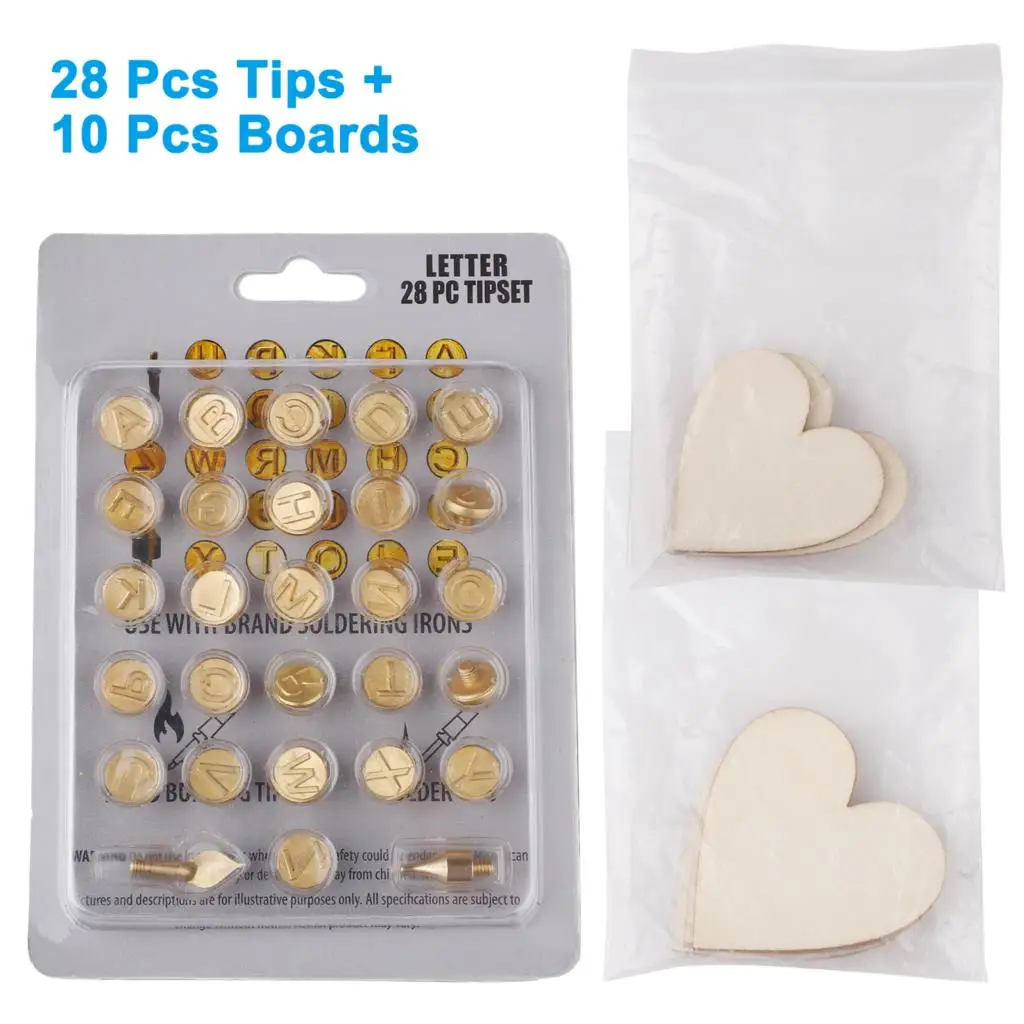 38 шт. полезные DIY ручки для сжигания дерева советы резьба железный наконечник