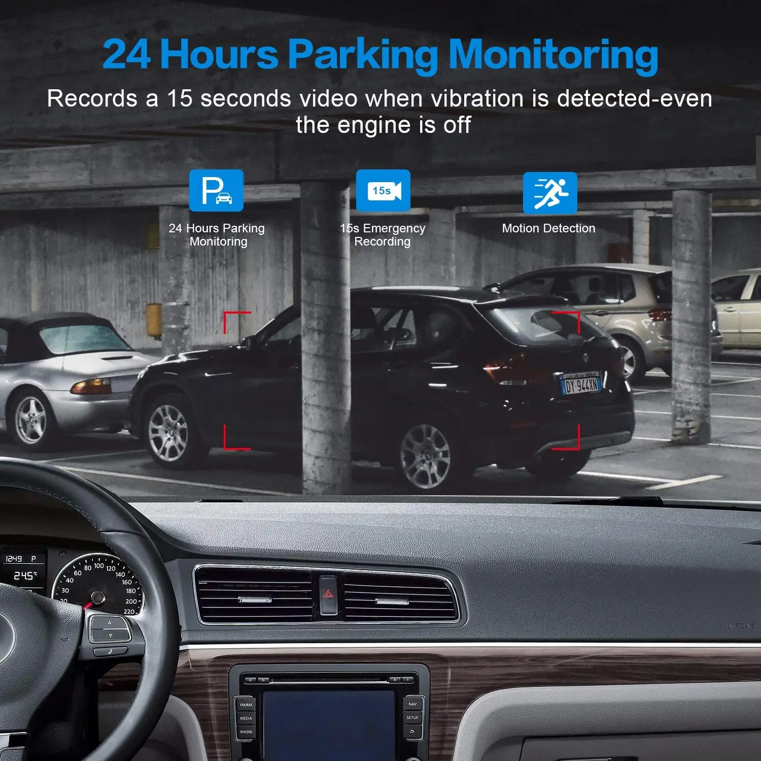 Новинка 2021 Автомобильный видеорегистратор 3 дюйма с зеркалом 1080P FHD супер ночным