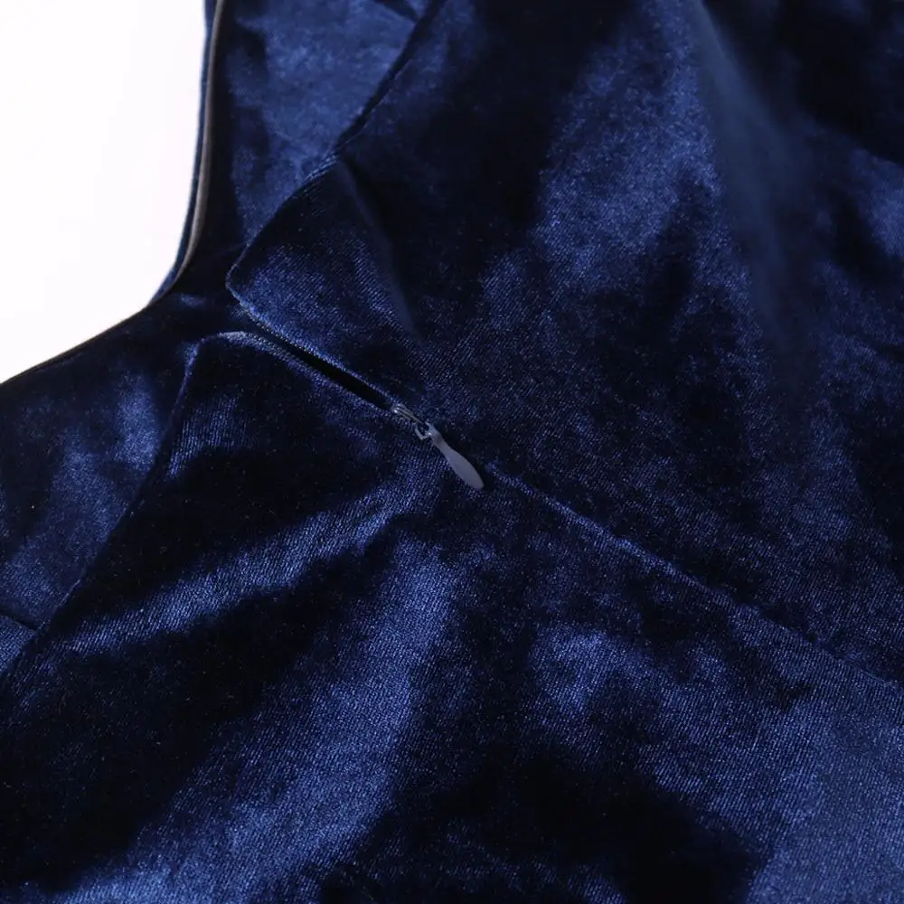 Золотое бархатное сексуальное облегающее платье без рукавов мини женское