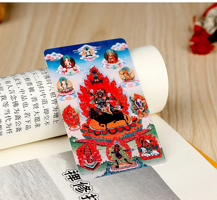 

Tibetan Buddhism Sheng Le King Kong Buddha Statue Amulet Buddha Card