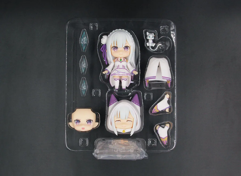 

Anime Re : Life in a different world from zero Emilia Kawaii Cute Action Figure Toys 10cm