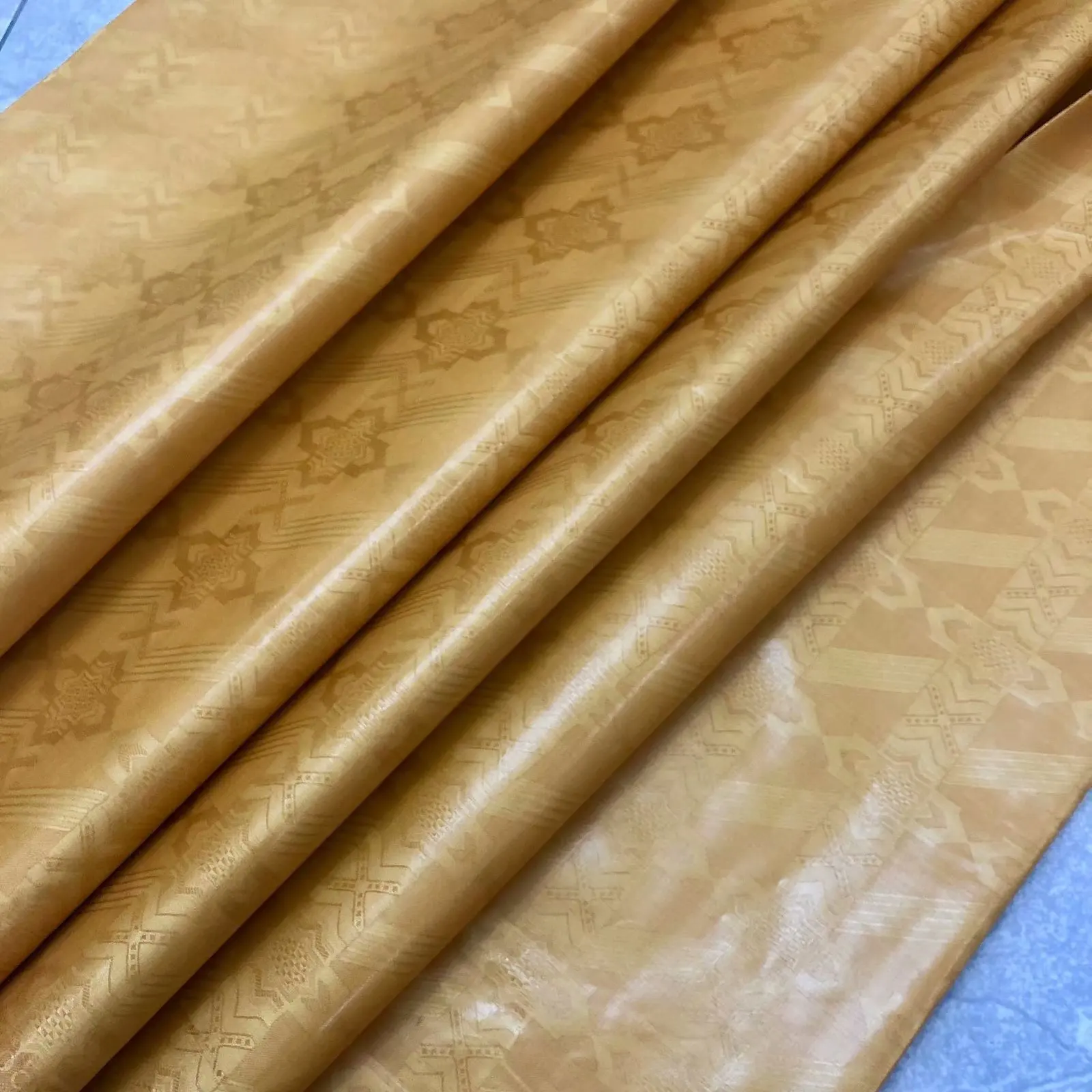 Новейшая нигерийская африканская хлопчатобумажная жаккардовая кружевная ткань