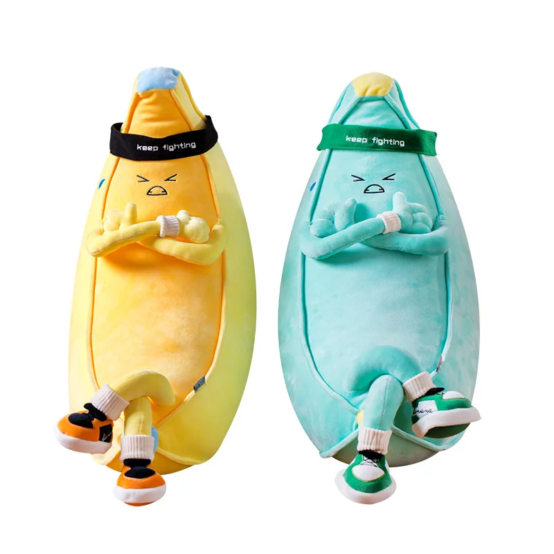 

Funny Creative Cartoon Banana Stuffed Soft Pillow Sofa Cushion Baby Lovely Plush Doll Kids Fruit Toys Children Birthday Gifts