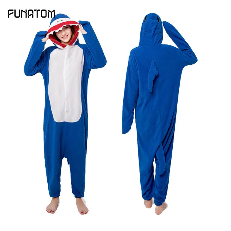 Пижамы для женщин фланелевые пижамы с акулой и милыми животными комплекты