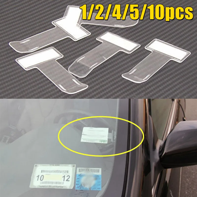 

Car Parking Ticket Clip Fastener Auto Interior Organizer Permit Card Bill Holder Sticker Car Windscreen Window Fastener Stickers
