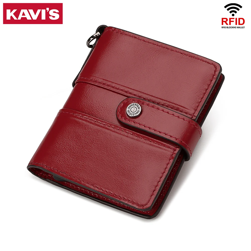 

KAVIS New Aluminum Metal Credit Business Mini Card Wallet 2021 Women Smart Wallet Business Card Holder Rfid Wallet Dropshipping