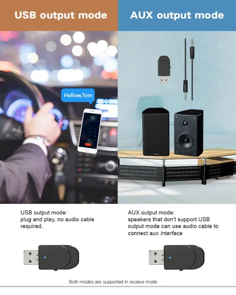 5 0 Bluetooth адаптер USB передатчик для ПК компьютера приемник ноутбука наушников