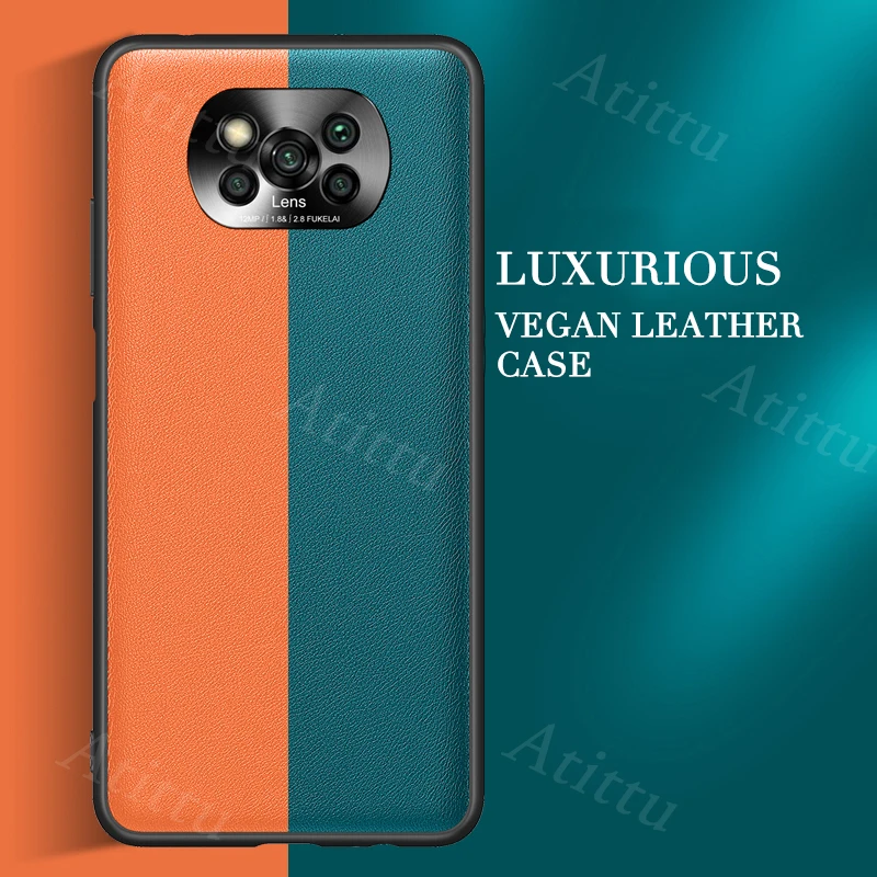 Чехол Atittu для телефона Xiaomi Poco X3 NFC чехол из искусственной кожи мягкая силиконовая