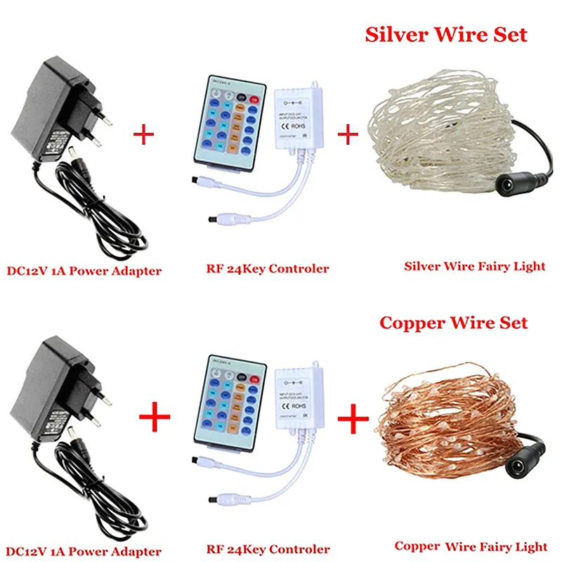 Водонепроницаемая светодиодная гирлянда с дистанционным управлением 12 В