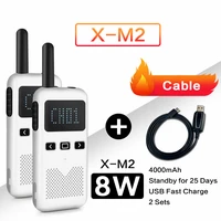2pcs walkie talkie civil kilometer high power intercom outdoor handheld mini radio talkie walkie