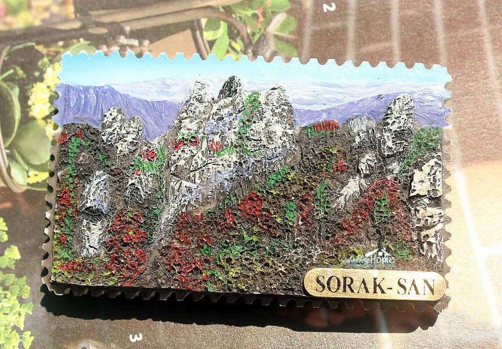 Seoraksan Южная Корея туристические Путешествия Сувенир 3D Смолы Декоративный магнит