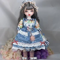 16 fashion bjd doll handmade makeup face jointed doll with clothes soft wig vinyl head body for girls gift toys for collection
