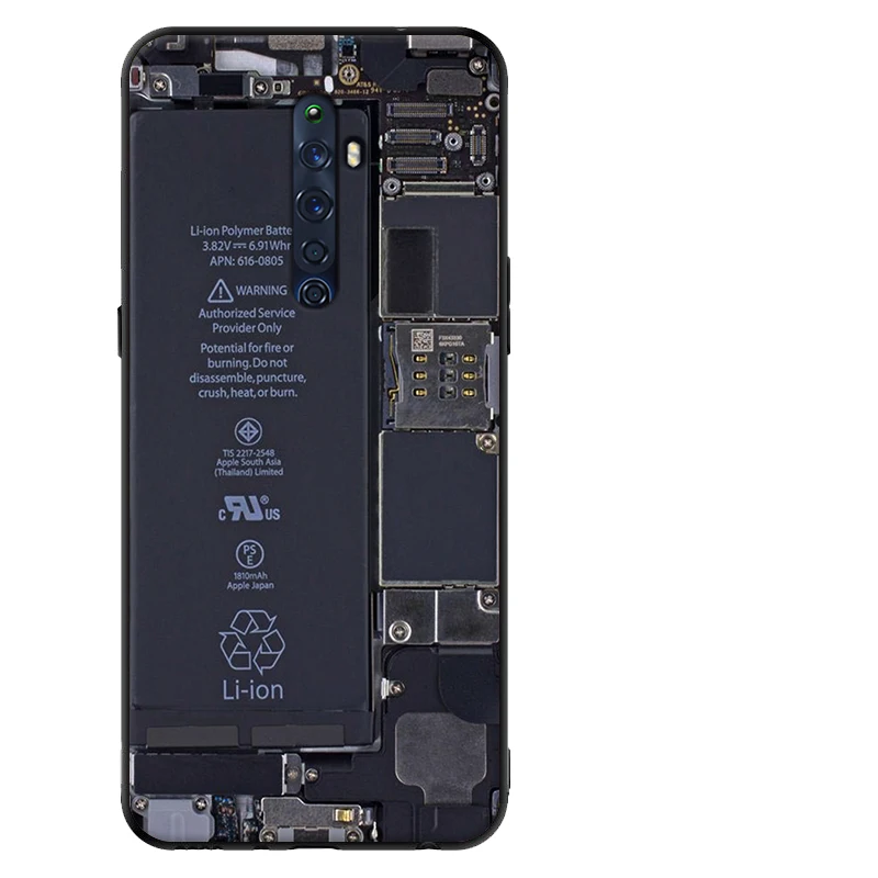 Для OPPO Reno2 Z чехол милый мультяшный Мягкий силиконовый чехол для OPPO Reno 2Z 2 Z чехол для телефона s черный бампер Капа для OPPO Reno2Z
