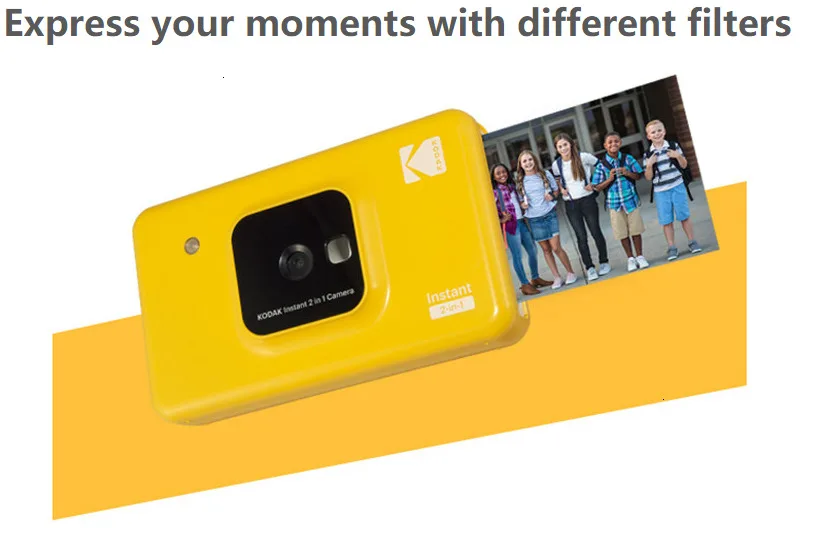 KODAK Mini Shot 2 в 1 беспроводная моментальная цифровая камера Social медиа портативный фотопринтер ЖК-дисплей цветной принт