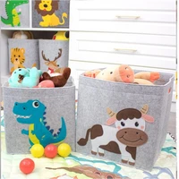 cube folding thickened felt fabric pet supplies storage box kid toy organizer laundry basket clothes storage basket