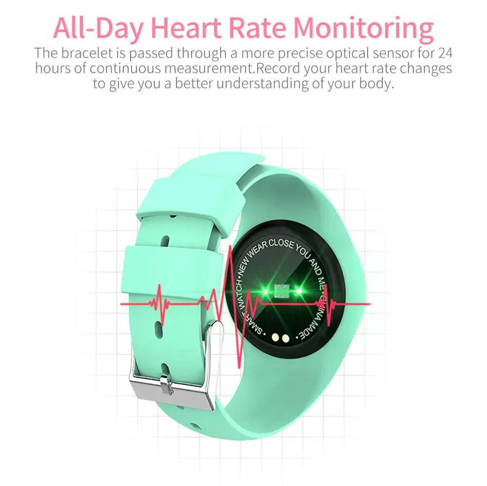 

LIGE 2020 New smart bracelet lady IP67tanchesport Smartwatch monitor frequency heart compression arterialemontrast Sport Watch