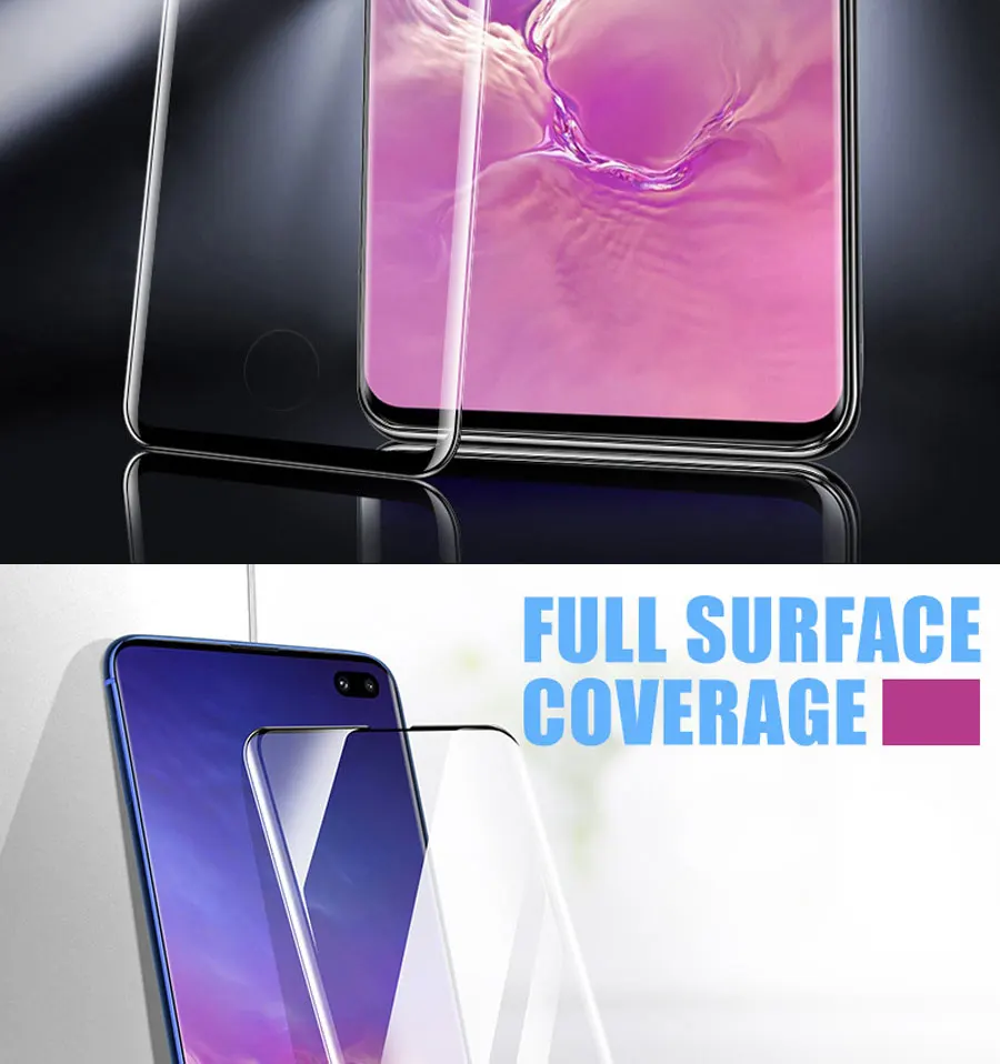 9D полное покрытие из закаленного стекла для samsung Galaxy Note 10 S10 Plus Защита экрана для samsung Note 10 plus S10e защитная пленка