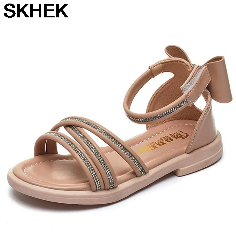 

SKHEK обувь для летняя одежда для девочек; Новинка; Модные женские босоножки-гладиаторы в стиле принцессы; Молодежная обувь; Пляжная обувь для ...