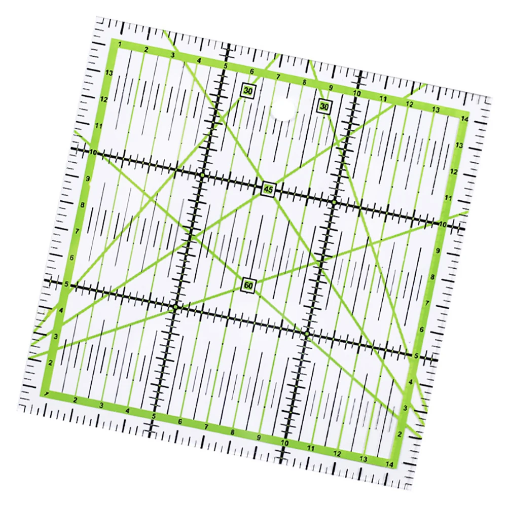 Home Type 1 Pcs High-Grade Acrylic Material Multi-Function Clothing Ruler 15 * 15cm Sewing Patchwork DIY Hand Must-Have | Дом и сад