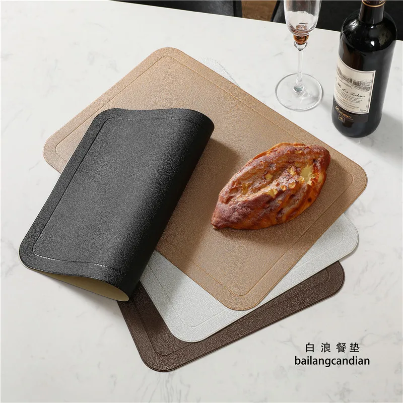 Высококачественная новая круглая подложка из искусственной кожи под дерево