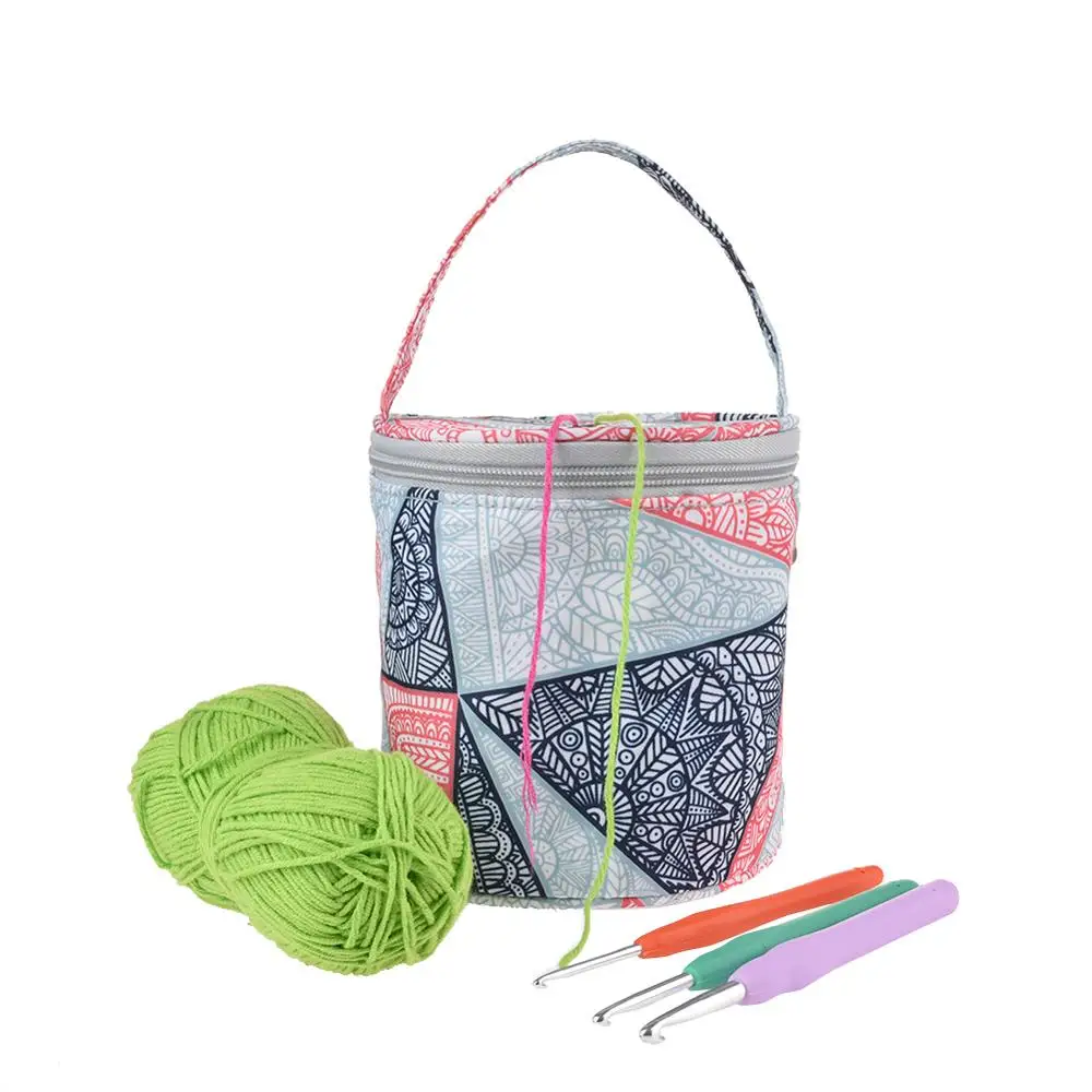 Портативная сумка для хранения спиц из ткани Оксфорд водонепроницаемая вязания