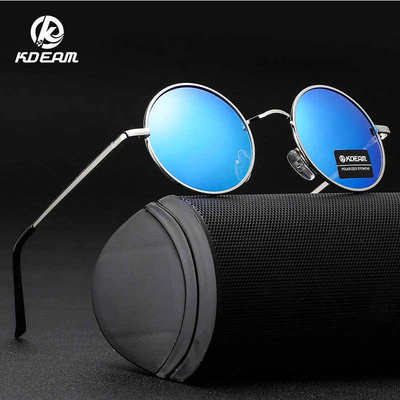 Женские солнцезащитные очки в стиле стимпанк KDEAM винтажные Круглые