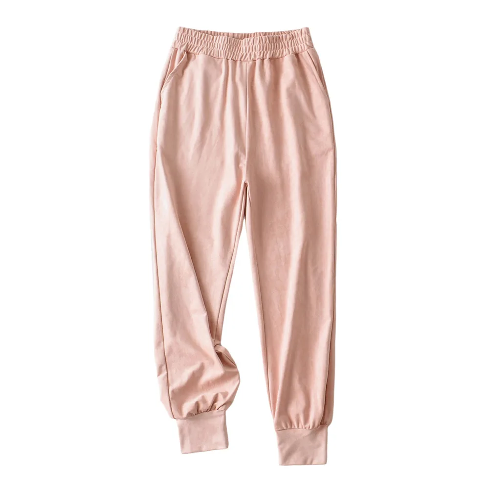 

Fashion Casual Trouser women's leggings 2021 new summer refreshing breathable trend long pants female loose suede harem pants