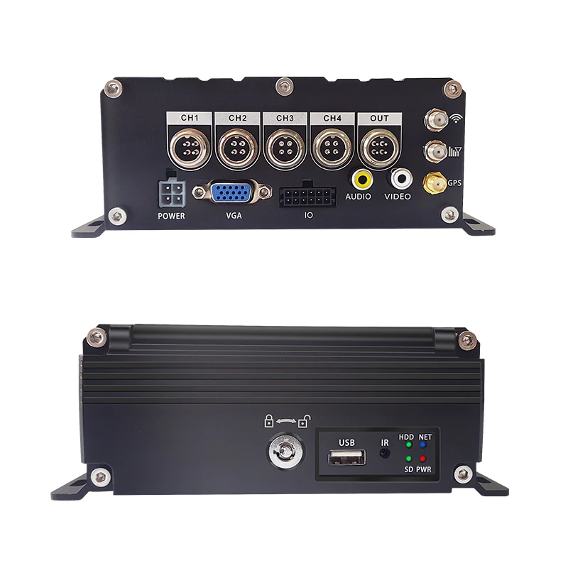 4-канальный Автомобильный видеорегистратор TEXOSA мобильный HDD 1080P регистратор GPS 4G