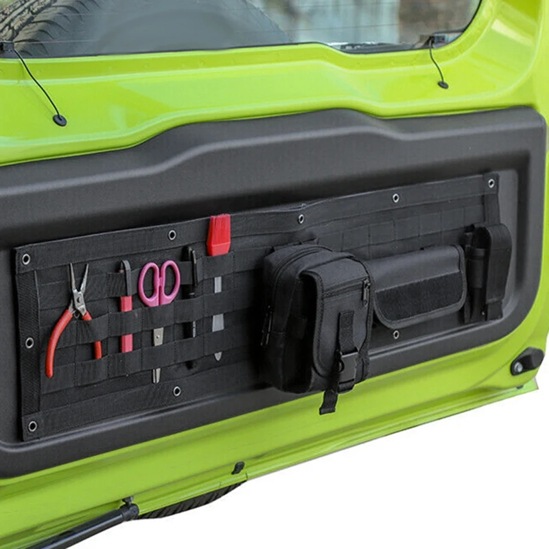 

AU05 -Black Tailgate Storage Bag Case Cover Tool Organizer for Suzuki Jimny 2019 2020