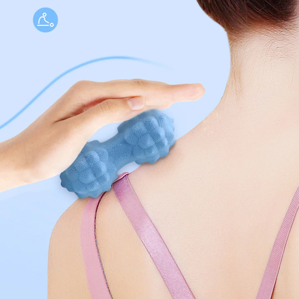 

Силиконовый Массажный мяч в форме арахиса с шипами, для расслабления глубоких мышц ног, для терапии спины, ТРИГГЕРНАЯ точка ролик для фитнес...