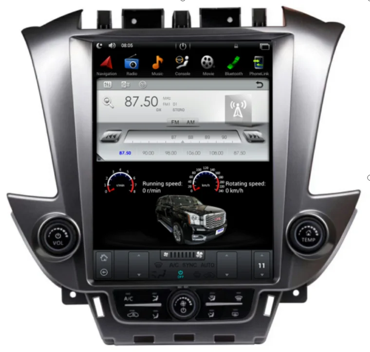 12 1 ''tesla style Android 9 0 автомобильный DVD-плеер GPS-навигация DSP для GMC Yukon Chevrolet Tahoe