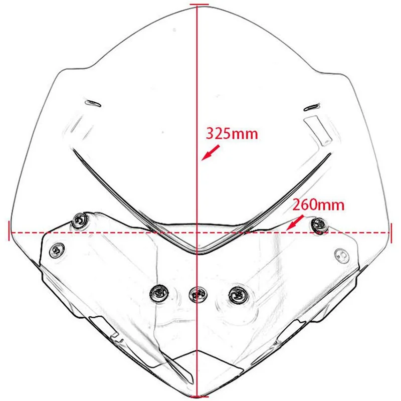 МОТОЦИКЛ ABS ветровое стекло лобовое мотоцикла передний ветровой дефлектор для