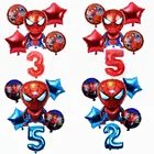 Воздушные шары 6 шт.компл. в виде Человека-паука