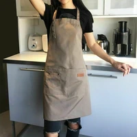 2021 newest hot solid cooking kitchen apron for woman men chef waiter cafe shop bbq hairdresser aprons bibs kitchen accessory