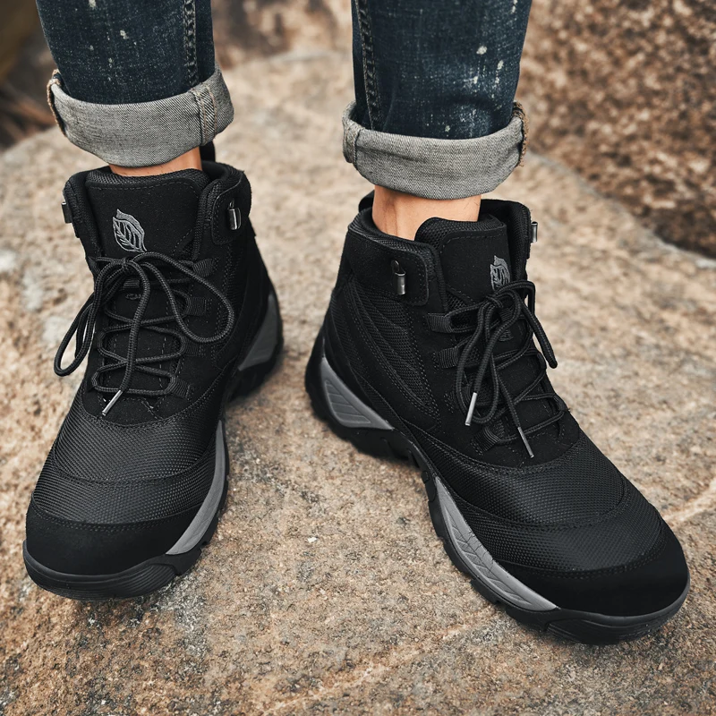 

Men's Winter Boots New Waterproof Military Combat Boots Outdoor Special Force Tactical Army Boots Male Casual Work Shoes 2020