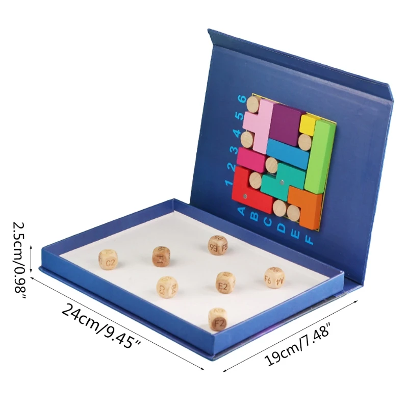

Magnetic Jigsaw Colorful Early Educational Preschool Learning Durable Safety Wooden Meaningful Birthday Gift for Kids K3NE