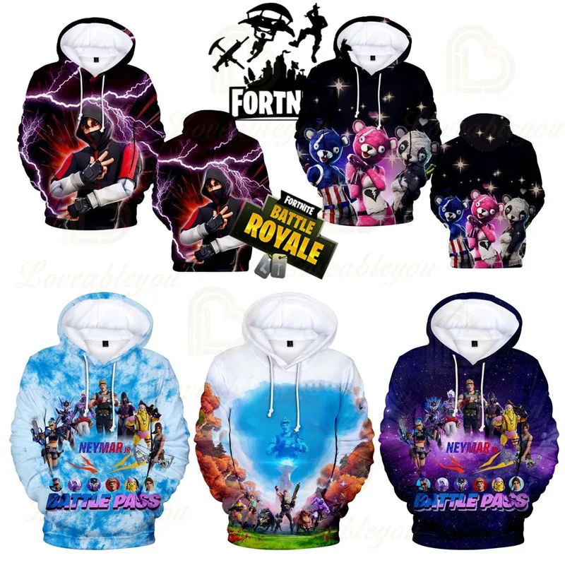 

Fortnite Battle Royal Victory Men Women Kids Hoodie Hero Game 3D Print Sweatshirt Tops Boys Girls Cartoon Tops Baby Clothes