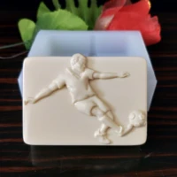 ts0101 przy play football mold silicone soap mould sports handmade soap making molds candle mold silicone resin clay mold