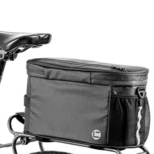 Bicycle Pannier Rack Bag 10L Bike Insulated Cooler Bags Heat Preservation Rainproof Bike Backpack Reflective Strip Storage Bag